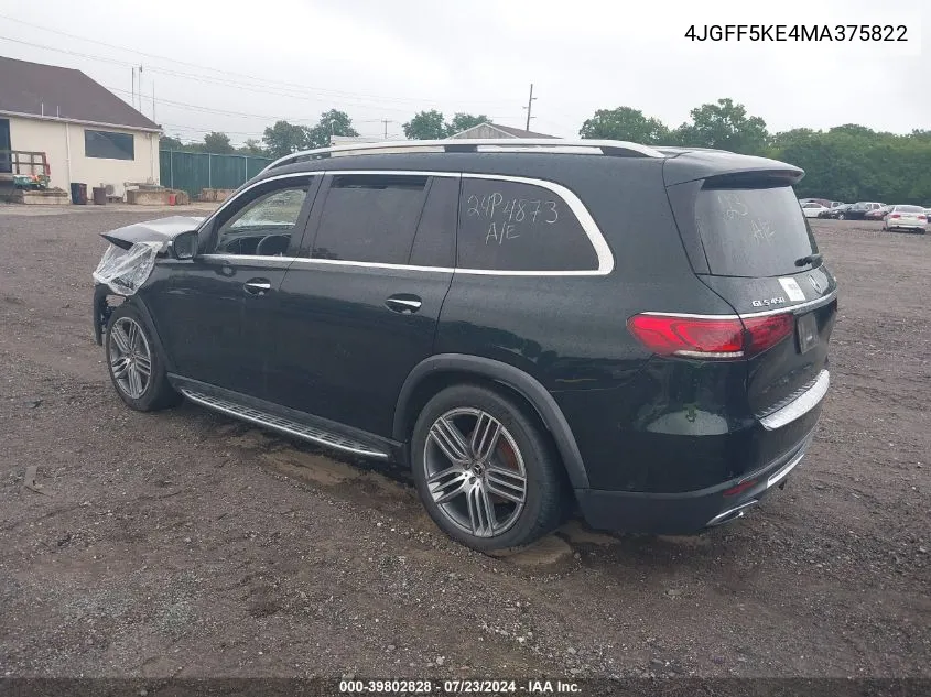 4JGFF5KE4MA375822 2021 Mercedes-Benz Gls Gls 450