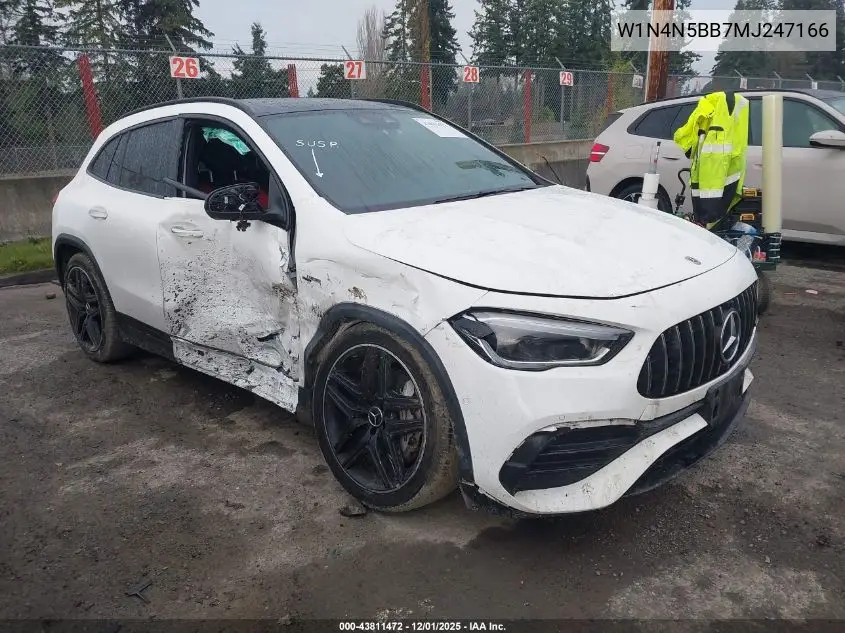 W1N4N5BB7MJ247166 2021 Mercedes-Benz Amg Gla 35 4Matic