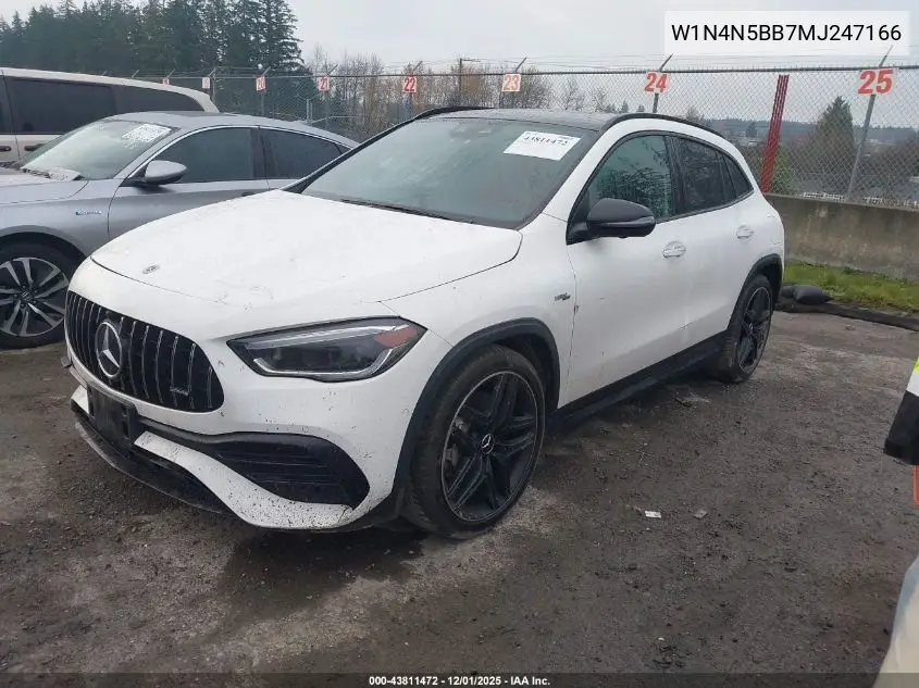 W1N4N5BB7MJ247166 2021 Mercedes-Benz Amg Gla 35 4Matic