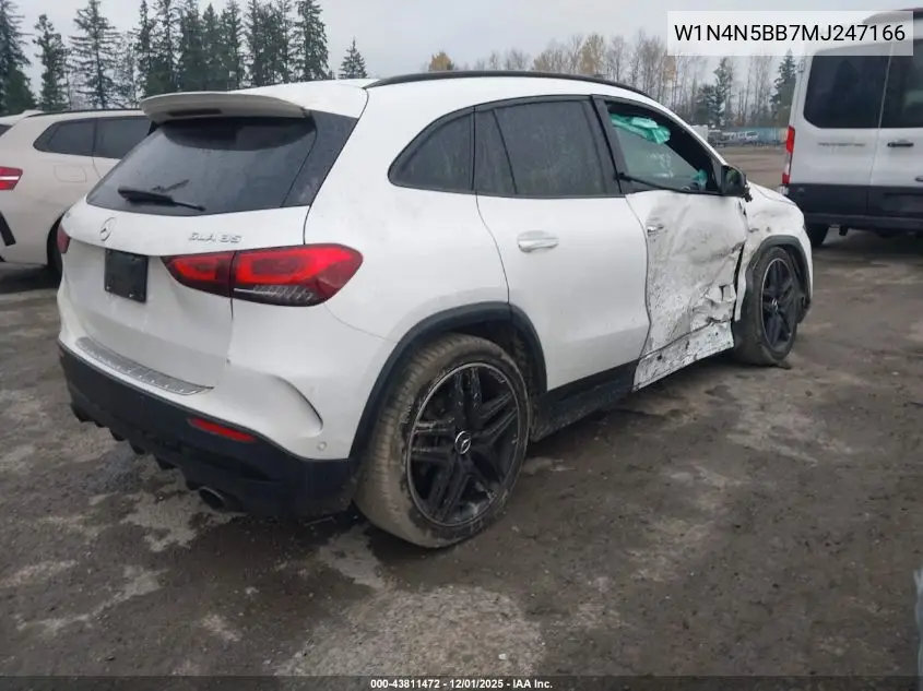 W1N4N5BB7MJ247166 2021 Mercedes-Benz Amg Gla 35 4Matic