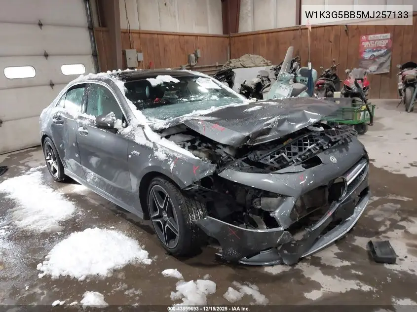 W1K3G5BB5MJ257133 2021 Mercedes-Benz Amg A 35 4Matic