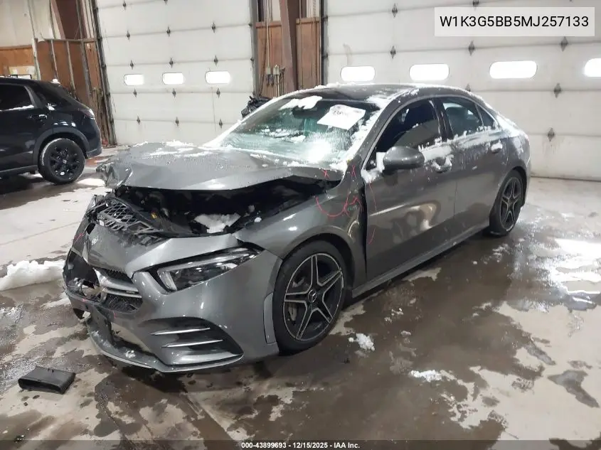 W1K3G5BB5MJ257133 2021 Mercedes-Benz Amg A 35 4Matic