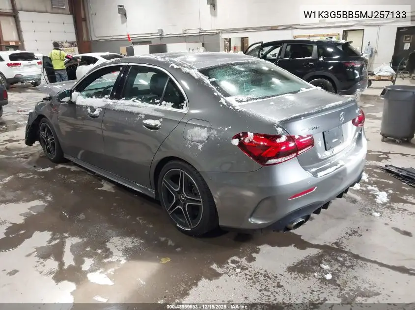 W1K3G5BB5MJ257133 2021 Mercedes-Benz Amg A 35 4Matic