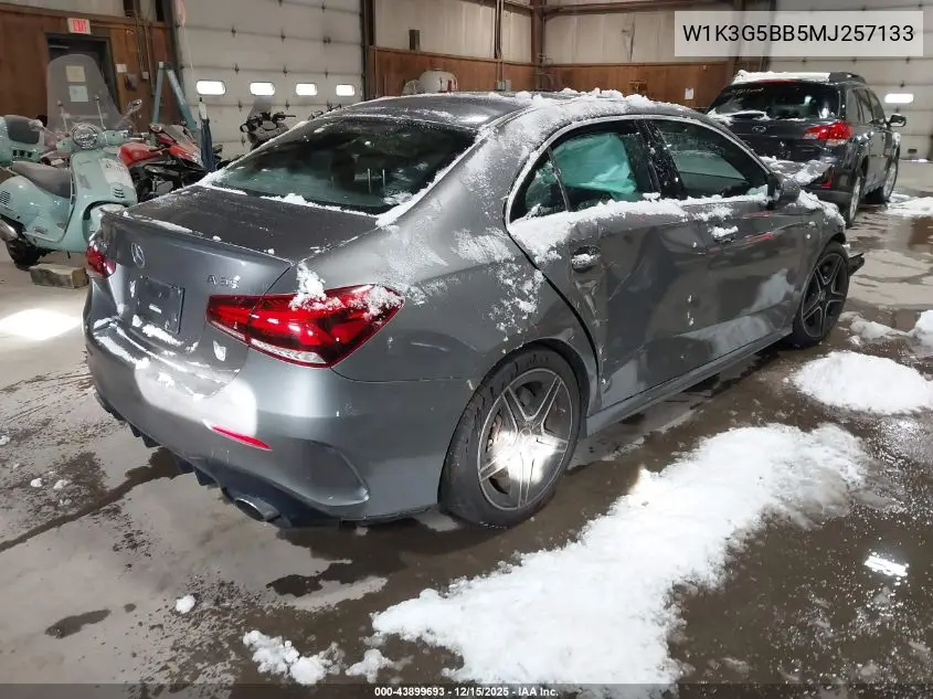 W1K3G5BB5MJ257133 2021 Mercedes-Benz Amg A 35 4Matic