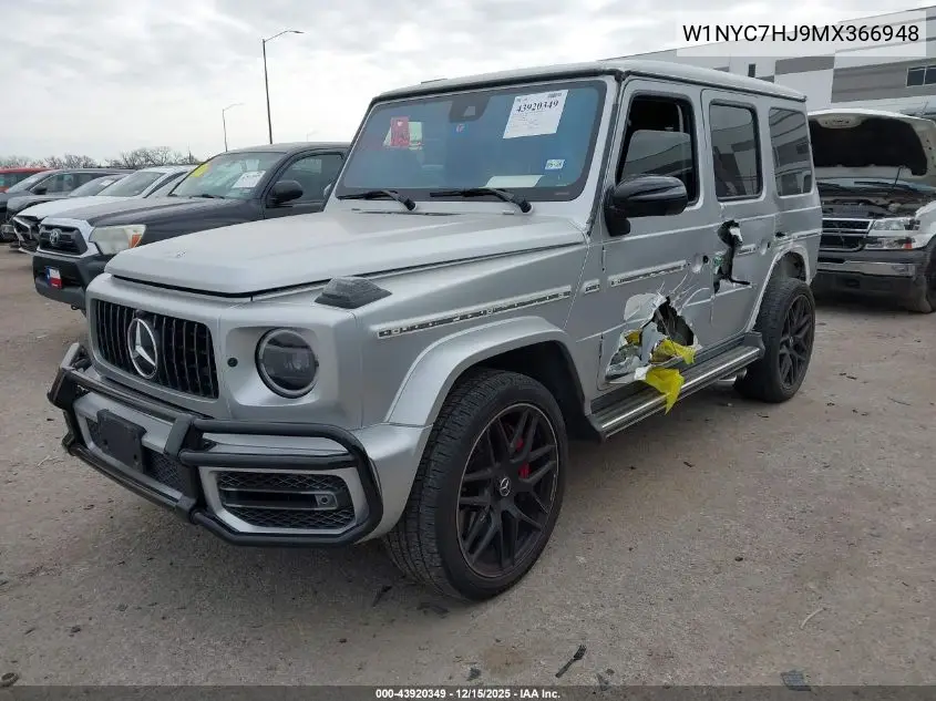 W1NYC7HJ9MX366948 2021 Mercedes-Benz Amg G 63 4Matic