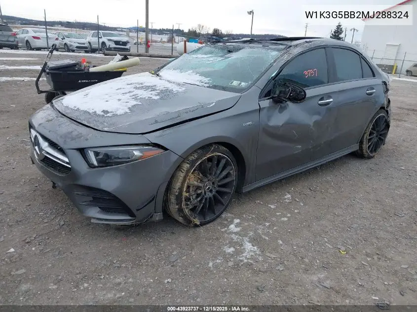 W1K3G5BB2MJ288324 2021 Mercedes-Benz Amg A 35 4Matic