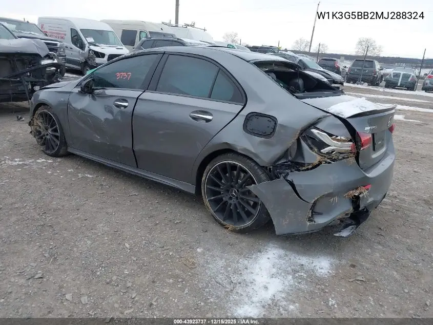 W1K3G5BB2MJ288324 2021 Mercedes-Benz Amg A 35 4Matic