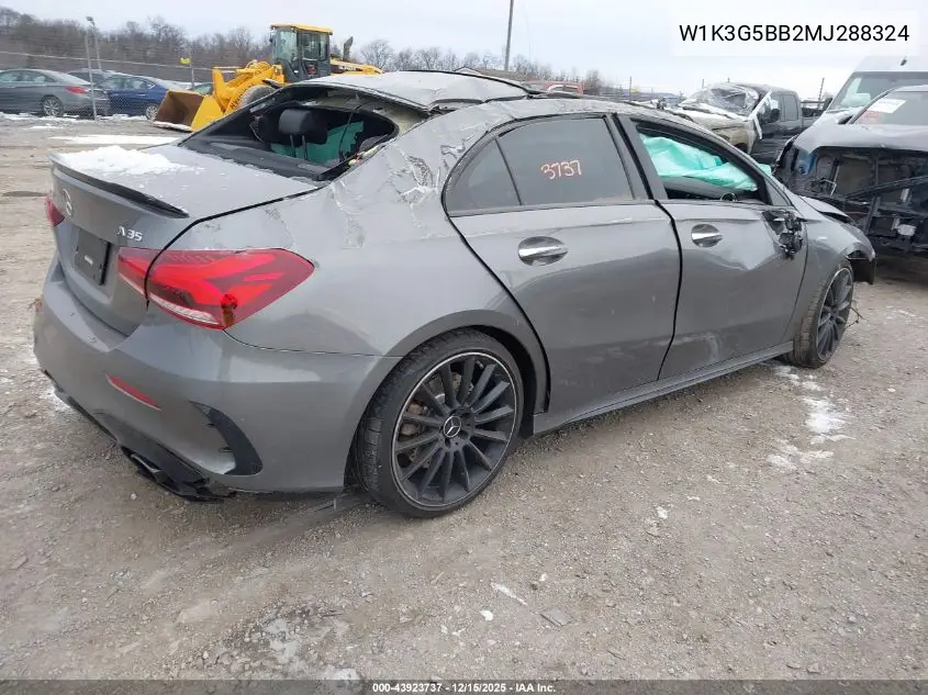 W1K3G5BB2MJ288324 2021 Mercedes-Benz Amg A 35 4Matic