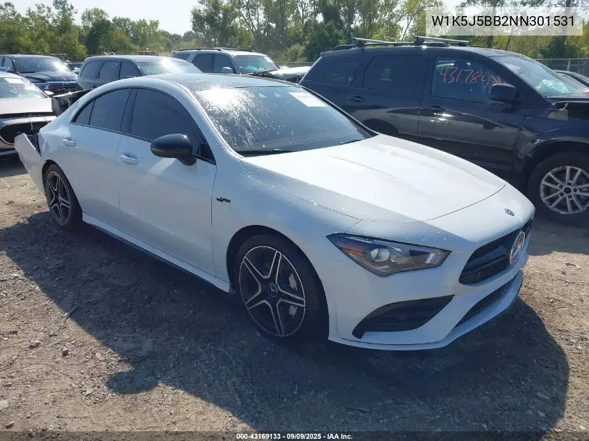 W1K5J5BB2NN301531 2022 Mercedes-Benz Amg Cla 35 4Matic