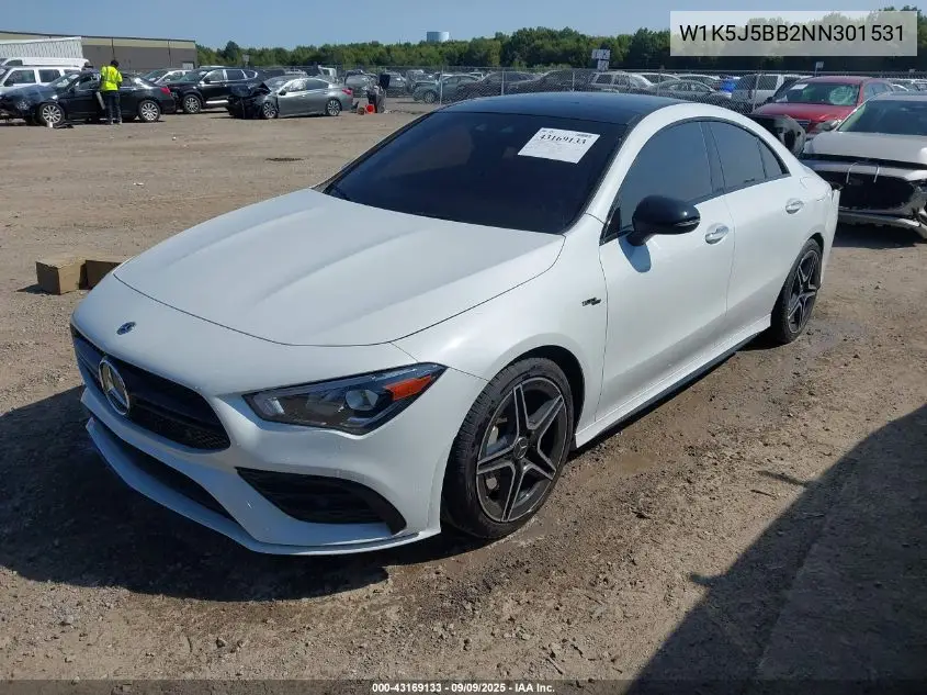 W1K5J5BB2NN301531 2022 Mercedes-Benz Amg Cla 35 4Matic