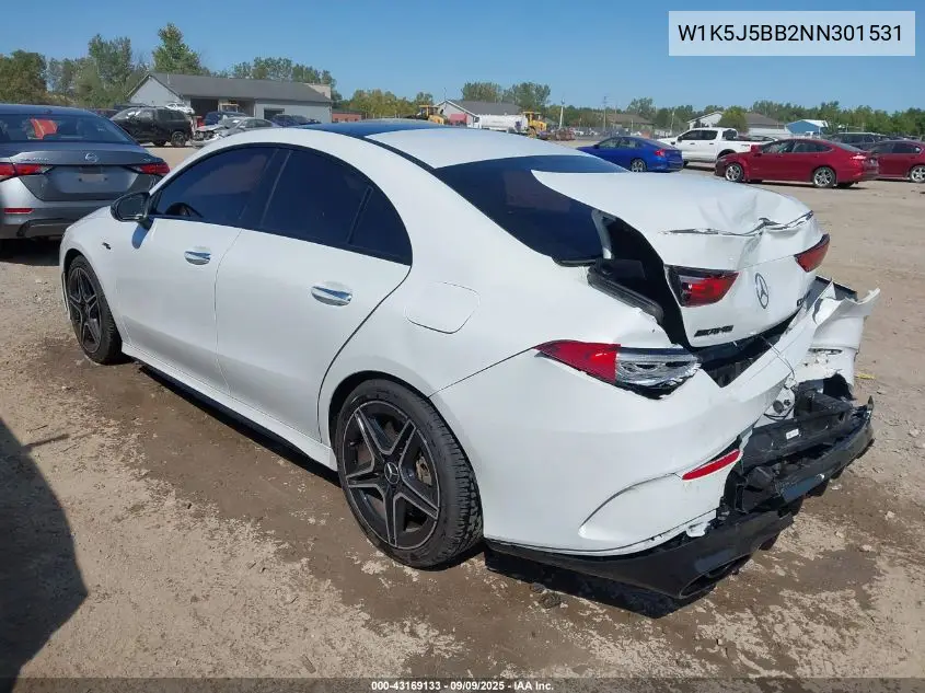 W1K5J5BB2NN301531 2022 Mercedes-Benz Amg Cla 35 4Matic