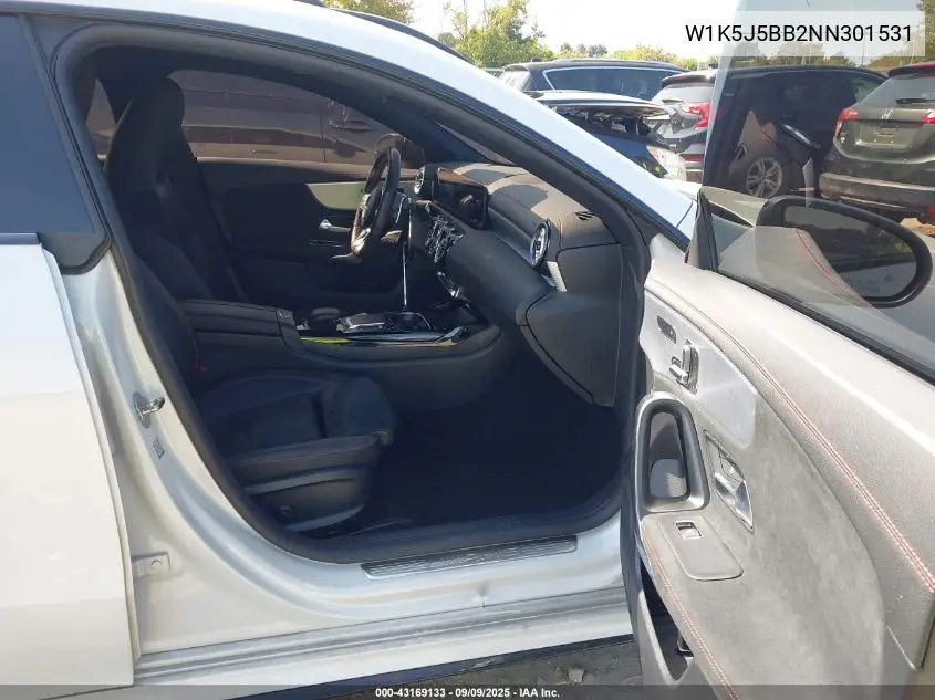 W1K5J5BB2NN301531 2022 Mercedes-Benz Amg Cla 35 4Matic
