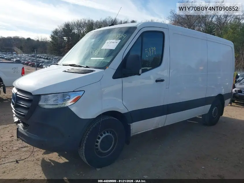 W1Y70BGY4NT090552 2022 Mercedes-Benz Sprinter 1500 Standard Roof I4