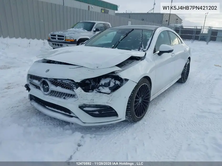 W1K5J4HB7PN421202 2023 Mercedes-Benz Cla 250 Coupe 4Matic