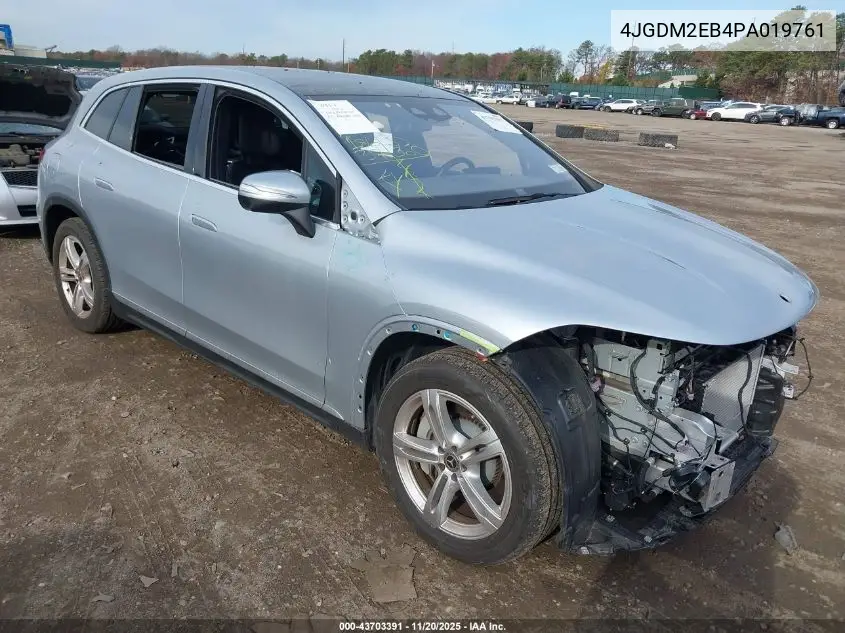 4JGDM2EB4PA019761 2023 Mercedes-Benz Eqs 450 Suv 4Matic