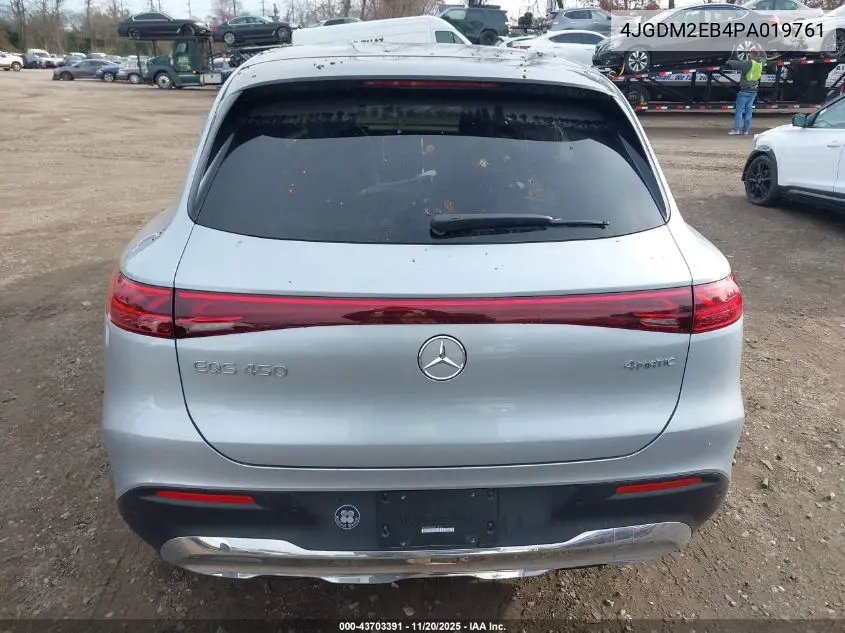4JGDM2EB4PA019761 2023 Mercedes-Benz Eqs 450 Suv 4Matic