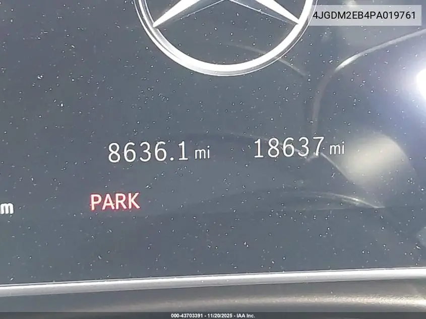 4JGDM2EB4PA019761 2023 Mercedes-Benz Eqs 450 Suv 4Matic