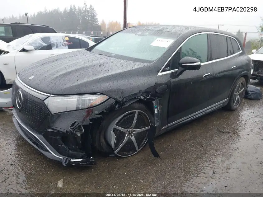 4JGDM4EB7PA020298 2023 Mercedes-Benz Eqs 580 Suv 4Matic