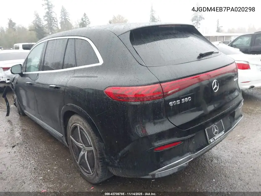 4JGDM4EB7PA020298 2023 Mercedes-Benz Eqs 580 Suv 4Matic