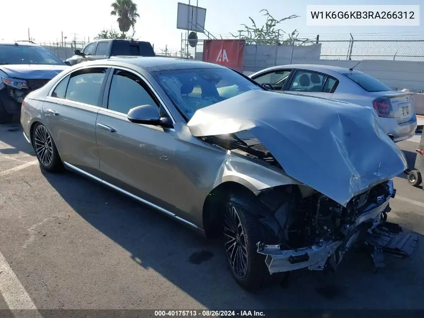 W1K6G6KB3RA266312 2024 Mercedes-Benz S 580E 4Matic