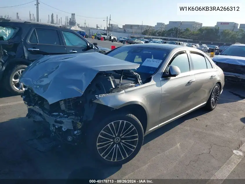 W1K6G6KB3RA266312 2024 Mercedes-Benz S 580E 4Matic