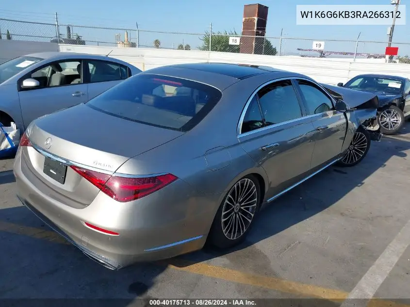 W1K6G6KB3RA266312 2024 Mercedes-Benz S 580E 4Matic