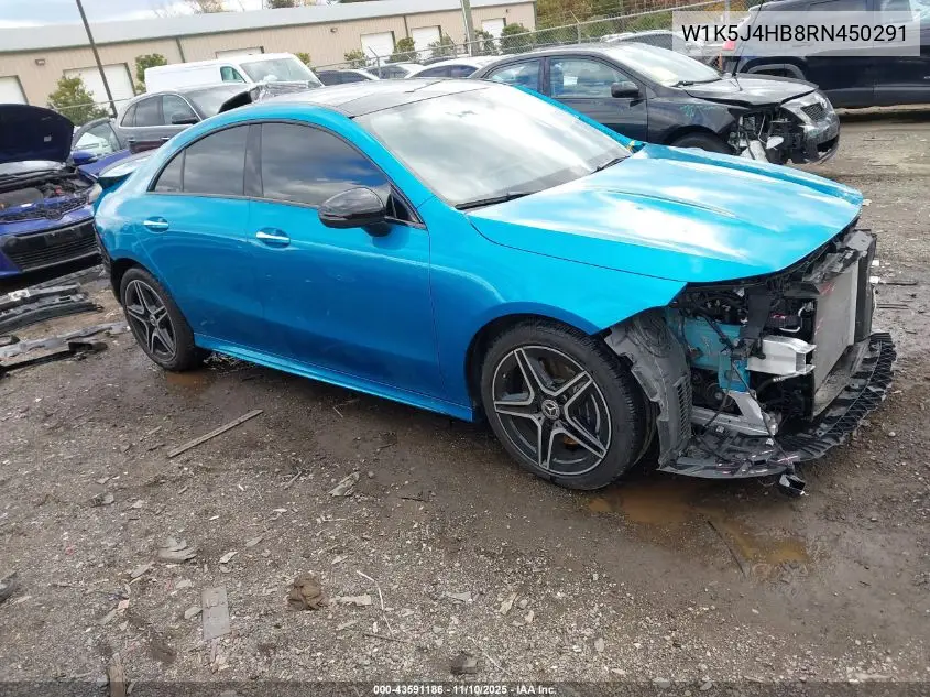 W1K5J4HB8RN450291 2024 Mercedes-Benz Cla 250 Coupe 4Matic