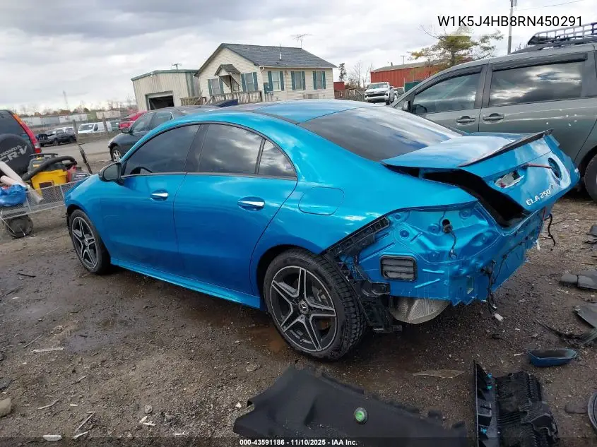 W1K5J4HB8RN450291 2024 Mercedes-Benz Cla 250 Coupe 4Matic