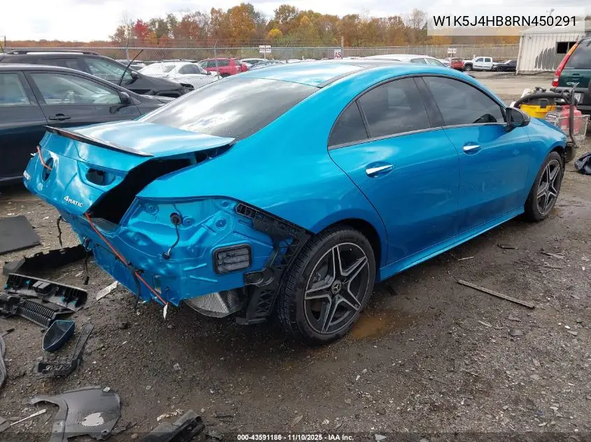 W1K5J4HB8RN450291 2024 Mercedes-Benz Cla 250 Coupe 4Matic