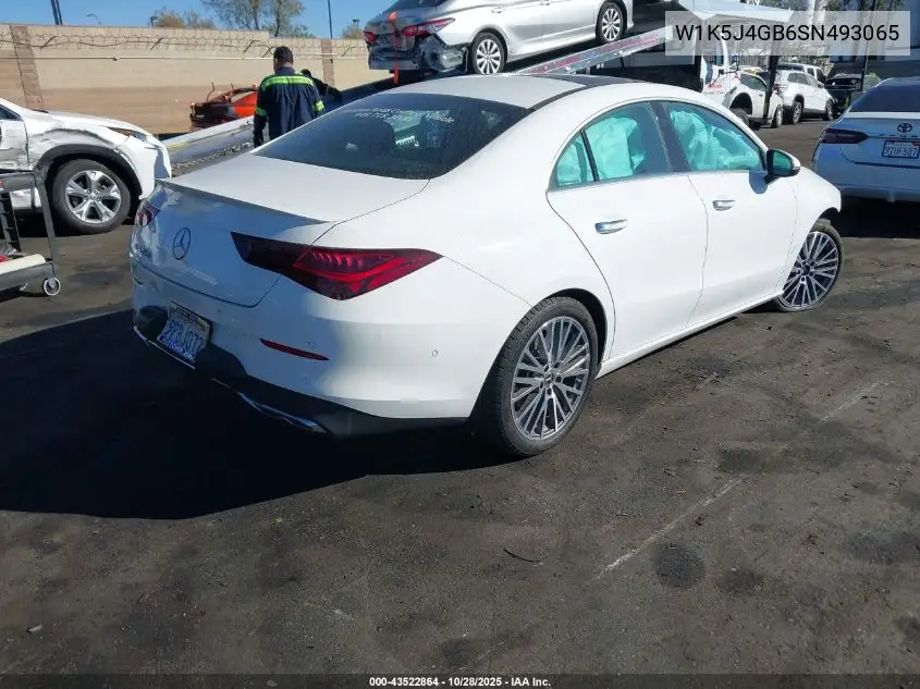 W1K5J4GB6SN493065 2025 Mercedes-Benz Cla 250 Coupe