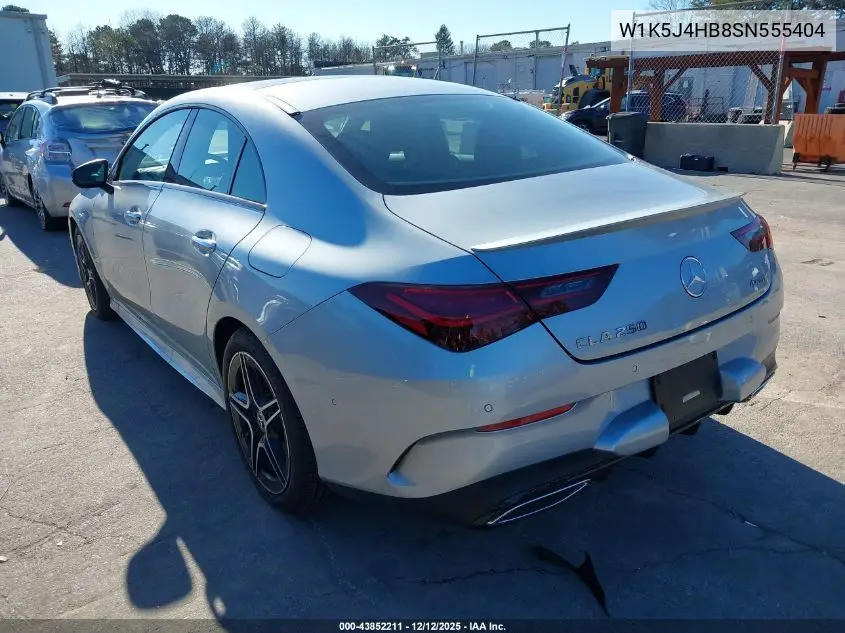 W1K5J4HB8SN555404 2025 Mercedes-Benz Cla 250 Coupe 4Matic
