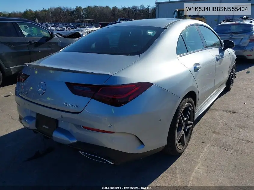 W1K5J4HB8SN555404 2025 Mercedes-Benz Cla 250 Coupe 4Matic