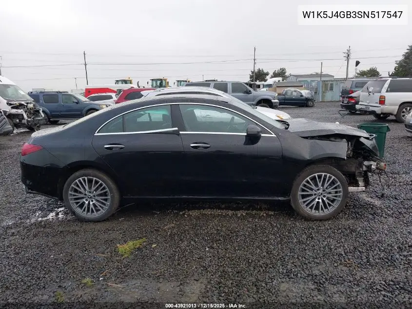 W1K5J4GB3SN517547 2025 Mercedes-Benz Cla 250 Coupe
