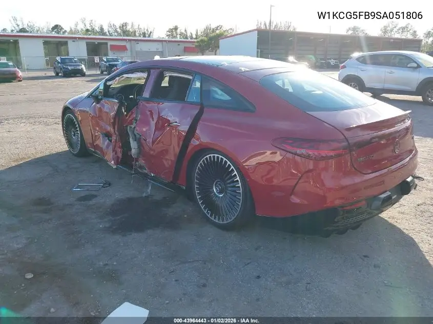 W1KCG5FB9SA051806 2025 Mercedes-Benz Amg Eqs 4Matic