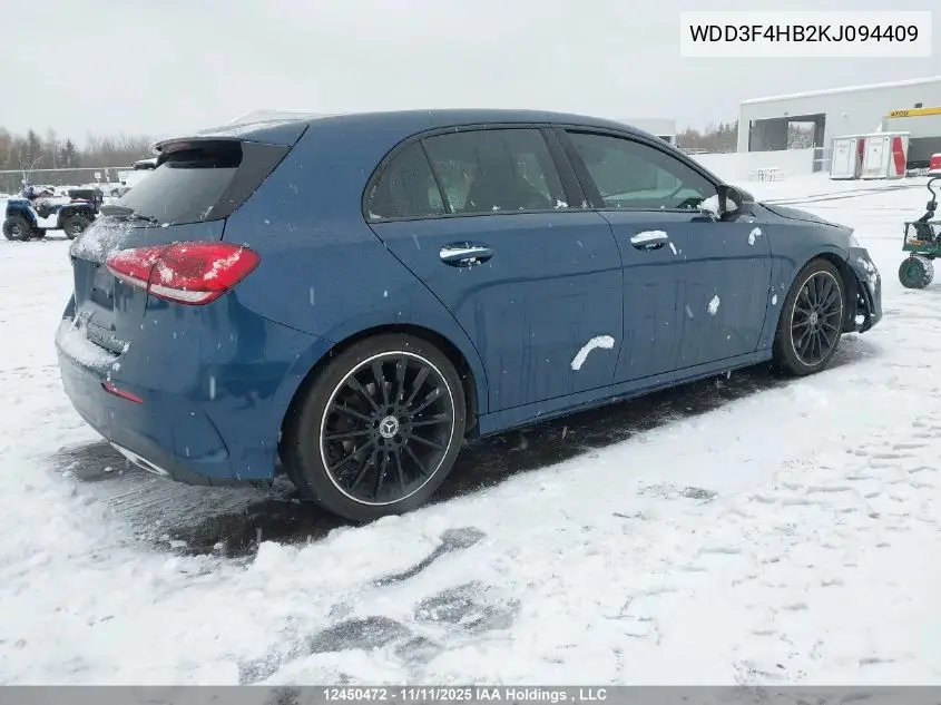 WDD3F4HB2KJ094409 2019 Mercedes-Benz A 250 4Matic