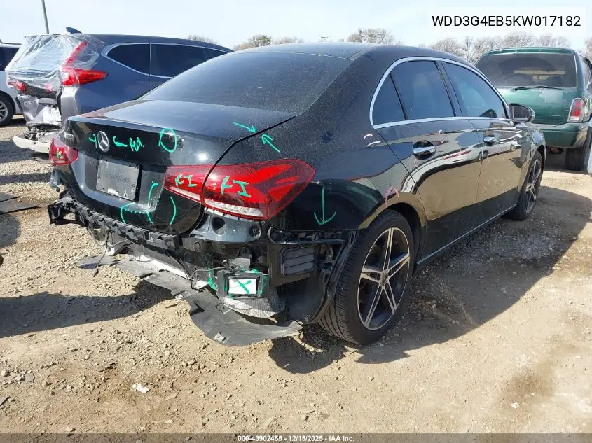 WDD3G4EB5KW017182 2019 Mercedes-Benz A 220