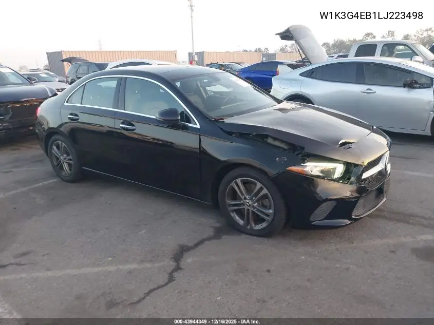 W1K3G4EB1LJ223498 2020 Mercedes-Benz A 220