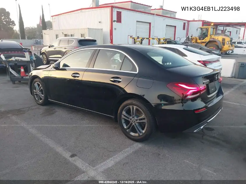 W1K3G4EB1LJ223498 2020 Mercedes-Benz A 220