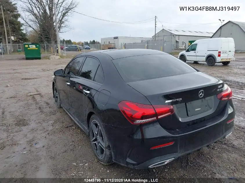 W1K3G4FB8MJ319497 2021 Mercedes-Benz A 220 4Matic