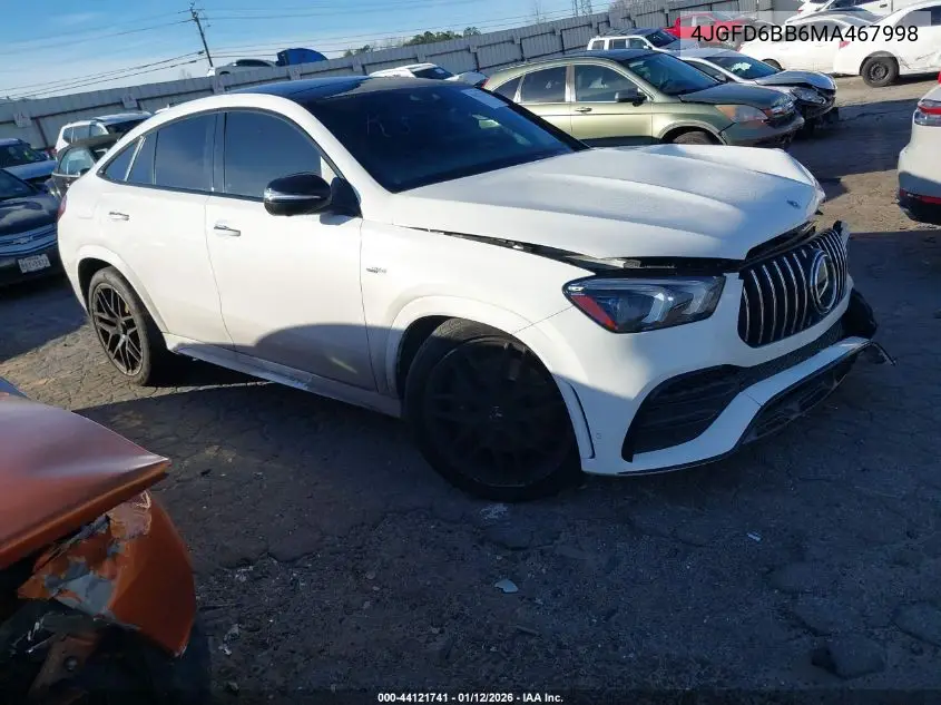 2021 Mercedes-Benz Amg Gle 53 Coupe 4Matic VIN: 4JGFD6BB6MA467998 Lot: 44121741