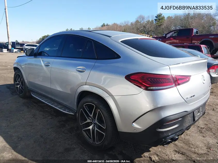 2022 Mercedes-Benz Amg Gle 53 Coupe 4Matic VIN: 4JGFD6BB9NA833535 Lot: 44813410