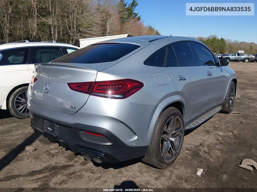 2022 Mercedes-Benz Amg Gle 53 Coupe 4Matic VIN: 4JGFD6BB9NA833535 Lot: 44813410