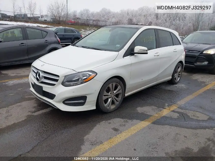 WDDMH4GB2FJ329297 2015 Mercedes-Benz B 250 4Matic Sports Tourer