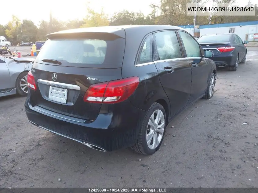 WDDMH4GB9HJ428640 2017 Mercedes-Benz B 250 4Matic Sports Tourer