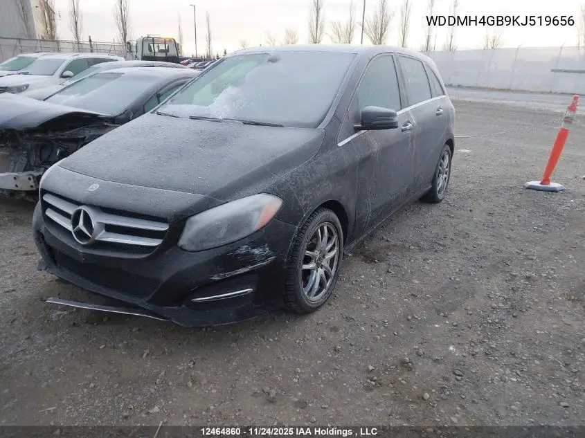 WDDMH4GB9KJ519656 2019 Mercedes-Benz B 250 4Matic Sports Tourer