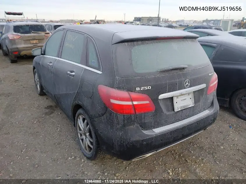 WDDMH4GB9KJ519656 2019 Mercedes-Benz B 250 4Matic Sports Tourer