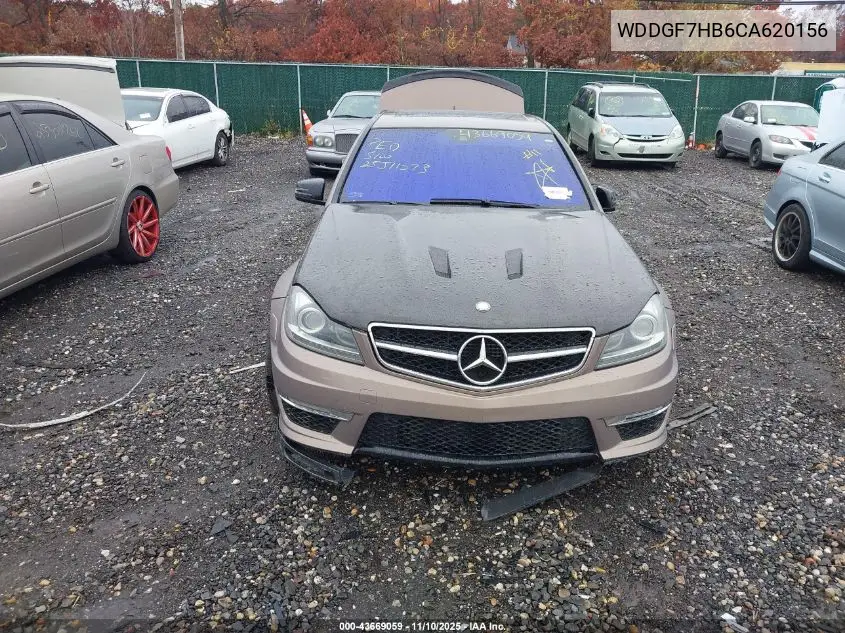 WDDGF7HB6CA620156 2012 Mercedes-Benz C 63 Amg