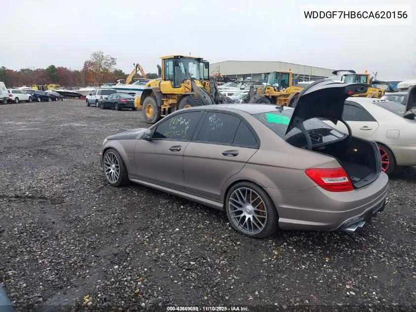 WDDGF7HB6CA620156 2012 Mercedes-Benz C 63 Amg
