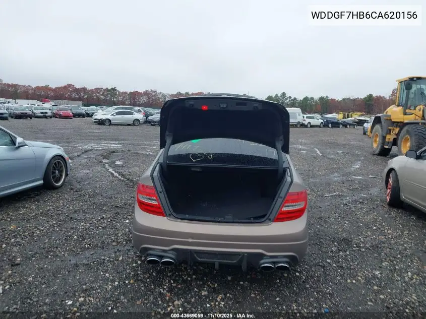 WDDGF7HB6CA620156 2012 Mercedes-Benz C 63 Amg