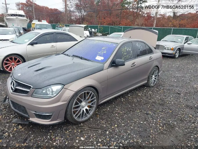 WDDGF7HB6CA620156 2012 Mercedes-Benz C 63 Amg
